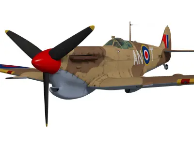 Supermarine Spitfire Mk-Vc Trop 3D model purchase