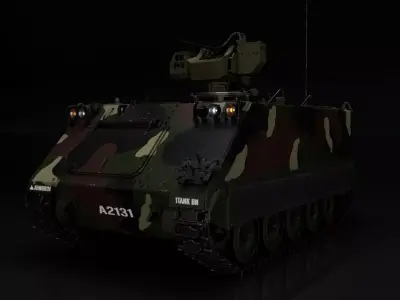M113A2 RCWS 3D Model 3D model