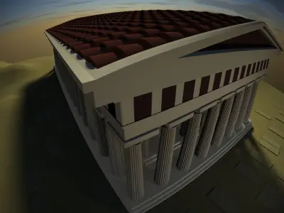 Athenes Parthenon Free 3D model