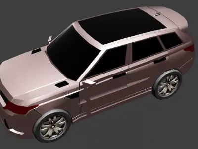 Range Rover Car   Low-poly 3D model