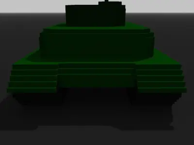Tank magicavoxel 3D model