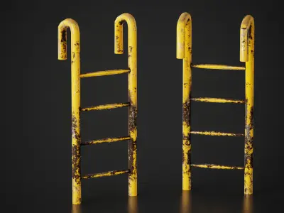 Old Ladder  Low-poly 3D model