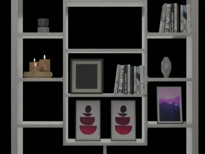 Modern and Realistic 3D Shelf Free 3D model