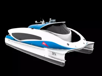 dubai ferry 3d scanned model Low-poly 3D model