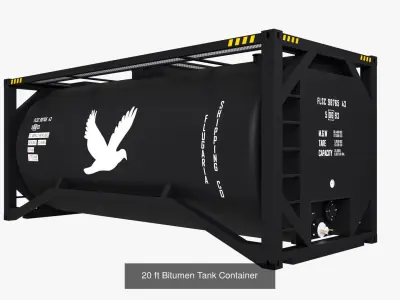 Bitumen Containers Collection 3D Model Pack