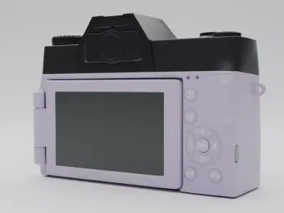 Camera Low-poly 3D model