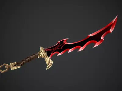 Solo Leveling knife Low-poly 3D model