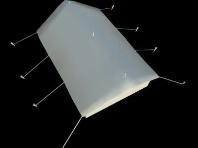 Military Tent - 2 Low-poly 3D model