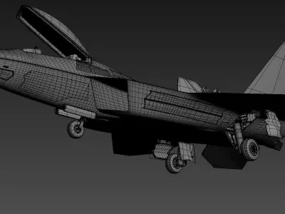 F-22 Raptor 3D model shop