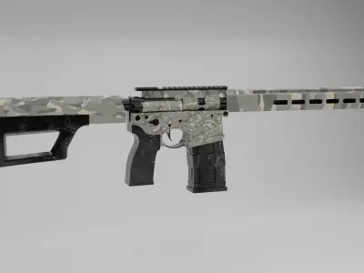SIGM400 TREAD Rifle Low-poly 3D model