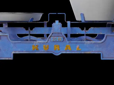 Scale game-ready with two bowls Free 3D model