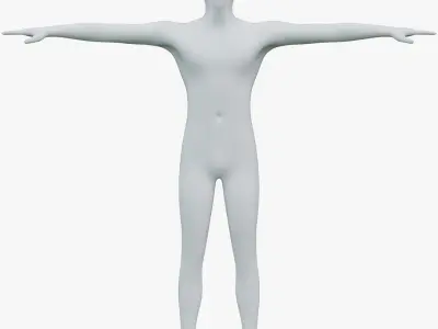 Animated Male Mannequin 03 PBR 3D model