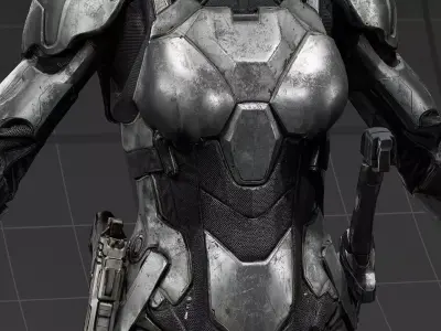 Sci-fi cloth Kara 3D model