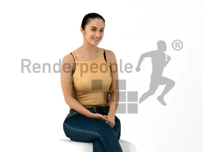Farah 4D 001 SittingTalking