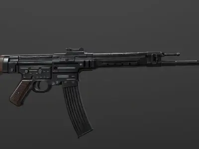 STG44 WW2 German machine gun Low-poly 3D model