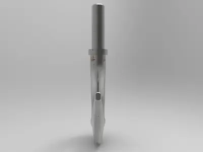 Crane hook with pulley block 3D model
