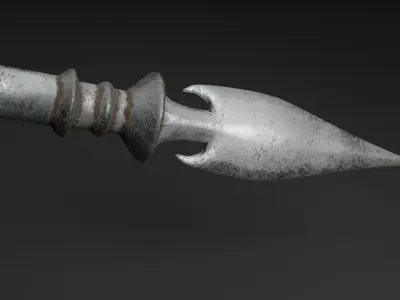Spear weapon Free low-poly 3D model
