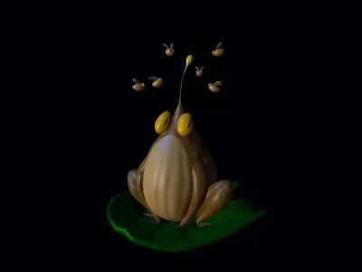 surprised toad 3D model