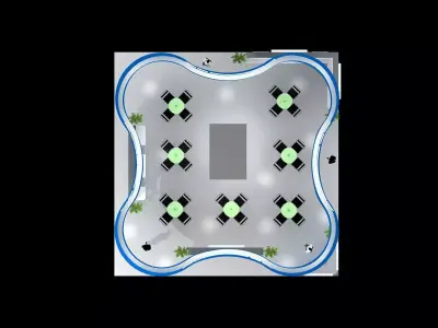 Exhibition - Area - 9X9 3DMAX2009-0118 3D model