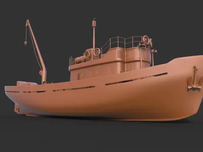 Ship Fishing mk2 3D print model