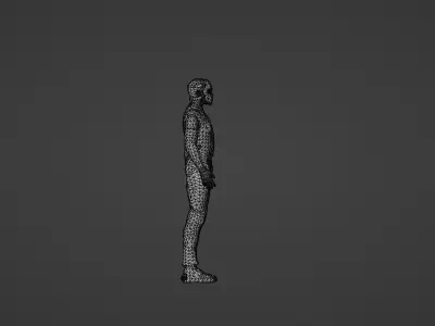 Sci-fi character pack for Blender Free low-poly 3D model