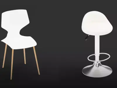 Coffee Chair Model Collection 300 Free low-poly 3D model