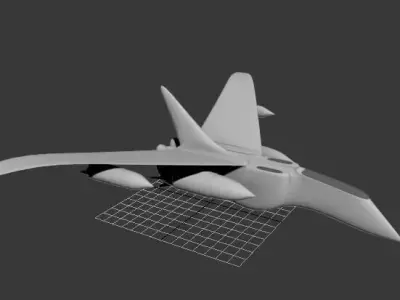 Simple Plane 3D model