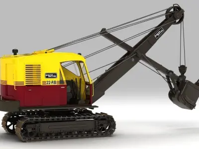 Ruston Bucyrus Excavator 3D model