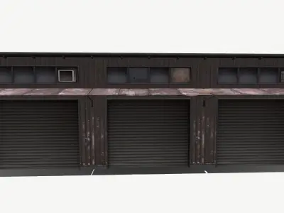 warehouse low-poly Free low-poly 3D model
