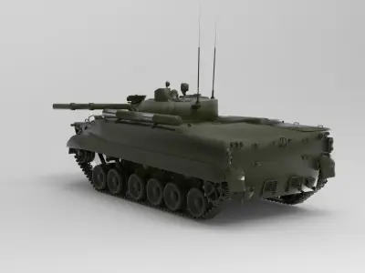 BMP-3 infantry fighting vehicle 3D model