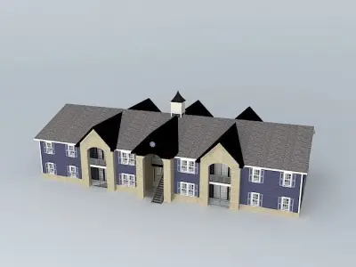 Colonial Village Apartments Free 3D model purchase