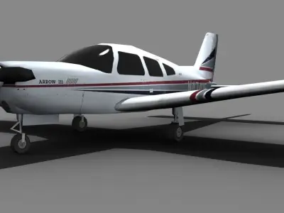 Piper Arrow Low-poly 3D model