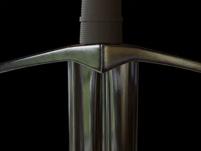 Medieval Knight Sword War Sword 3D Model  3D model