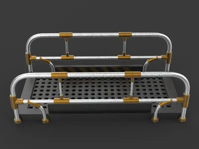 Modular Industrial Catwalk 3D model