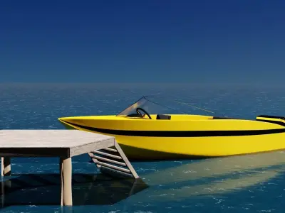 Banana boat 3D model