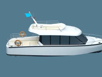 Yacht 16 person 3D model
