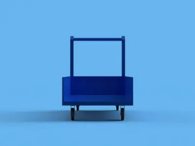 Industrial Trolley 3D model