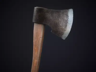 Classic Axe Low-poly 3D model