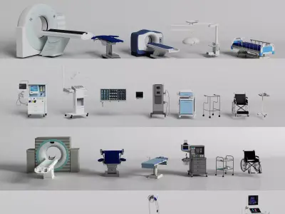   Medical Equipment Mega Pack Low-poly 3D model