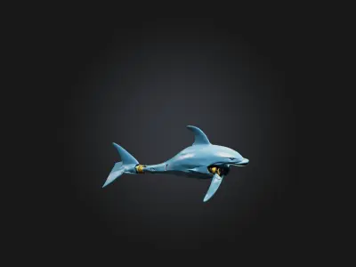 RoboDolphin Model Low-poly 3D model