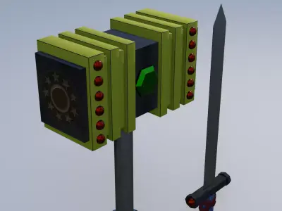 Game Weapons Free low-poly 3D model