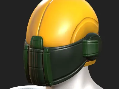Helmet scifi military combat 3d futuristic 3d  Low-poly 3D model