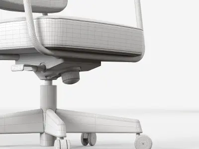 Fauteuil Direction Pivotant vitra Low-poly 3D model