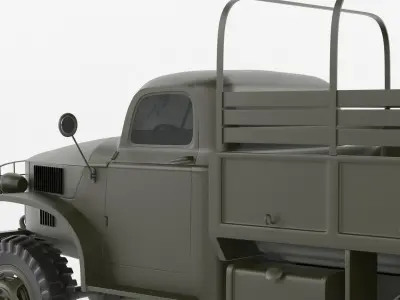 military truck 3D model by javidan - Textured