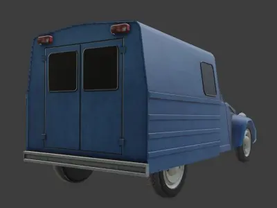 Citroen AK6 Low-poly 3D model