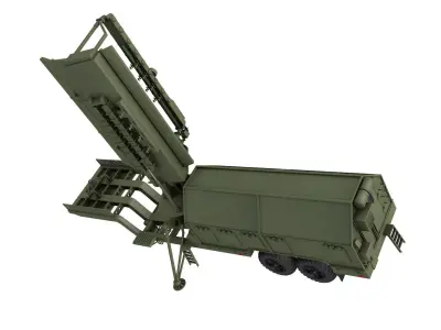 36D6M1-1 mobile radar 3D model