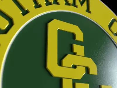 Gotham city university logo 3D model 3D model