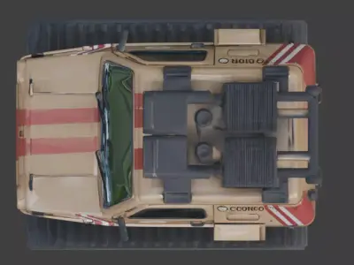 Stylized Chibi Sci-Fi Crawler Scout 3d Low-poly 3D model