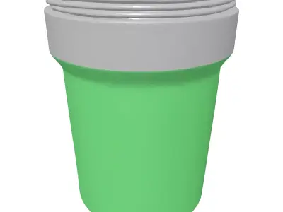 Transparent Green Filter Vessel 3D model