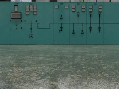 Control Panel Wall 3D model